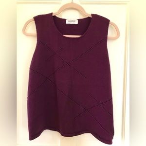 ❄️Vintage Classics by Jantzen Aubergine Purple Knit Tank Top Size XL?